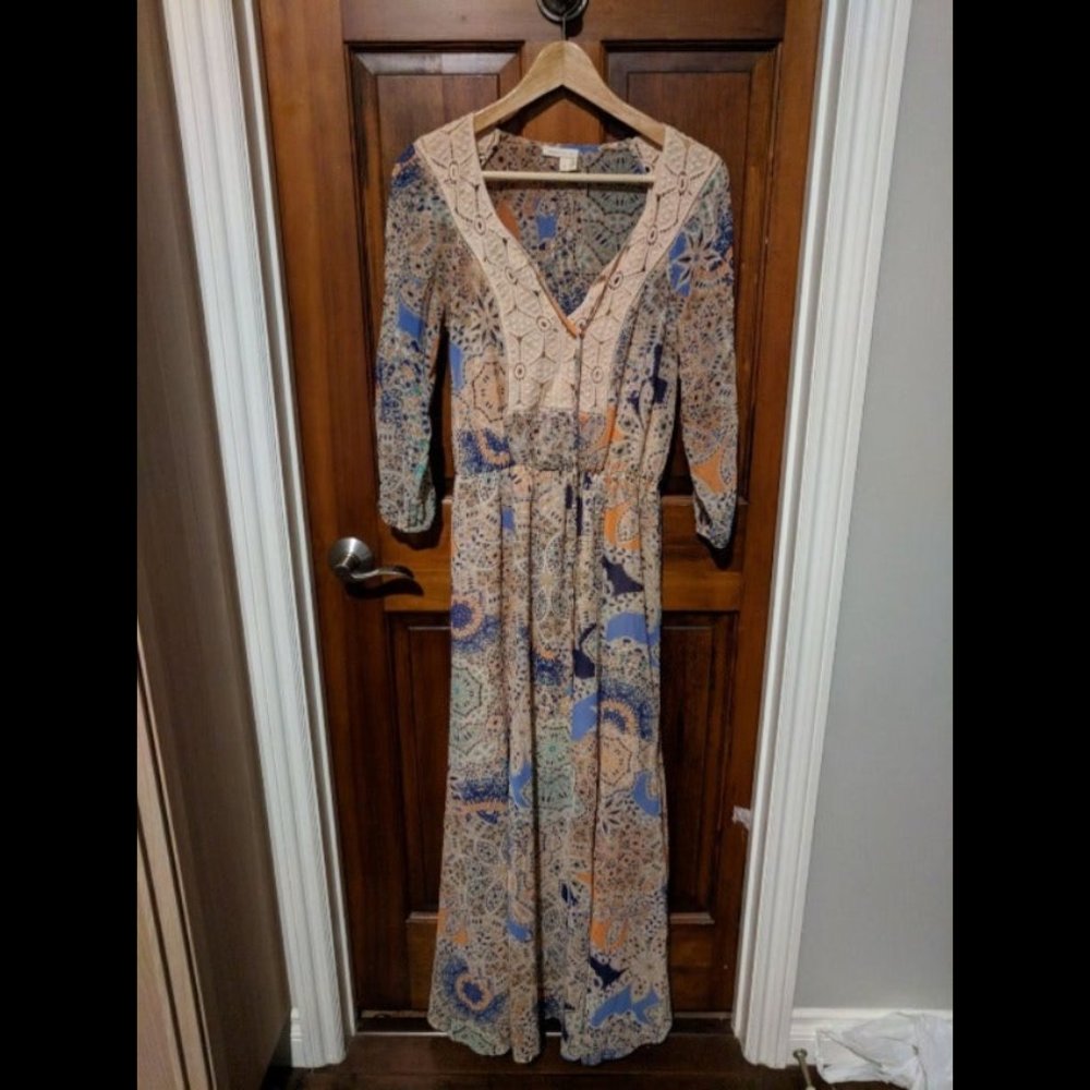 XS Meadow Rue - Anthropologie maxi dress
